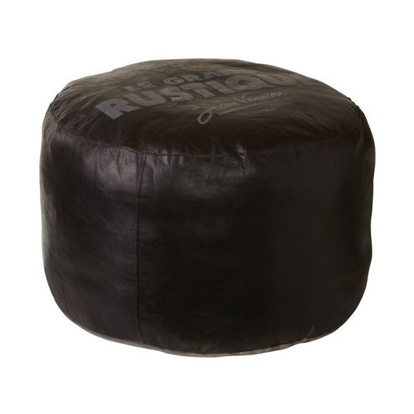 Usnjeni puf Texas Black-image-1