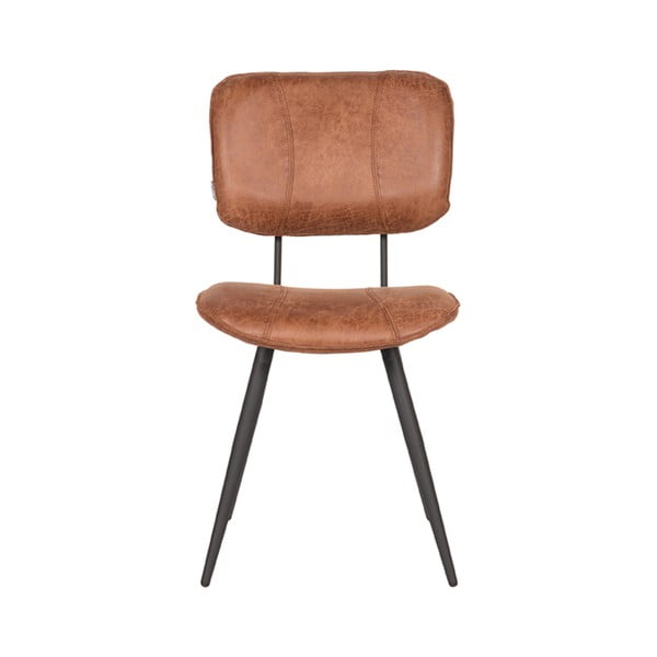 Usnjeni jedilni stoli v konjak rjavi barvi v kompletu 2 ks Fos – LABEL51-image-2