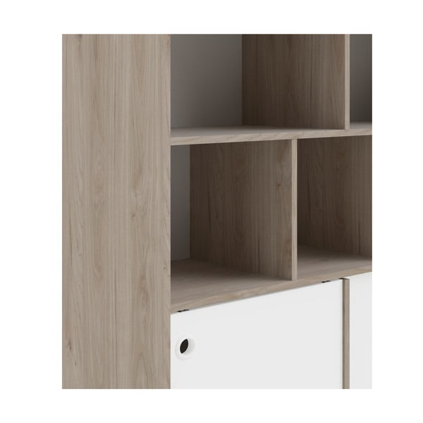 Bela knjižna omara z okvirjem iz hrastovega dekorja Tvilum Rome, 99 x 176 cm-image-1