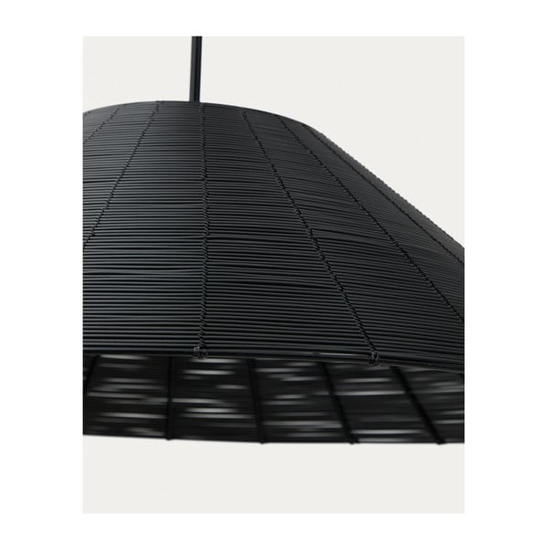 Črno senčilo ø 70 cm Saranella – Kave Home-image-3