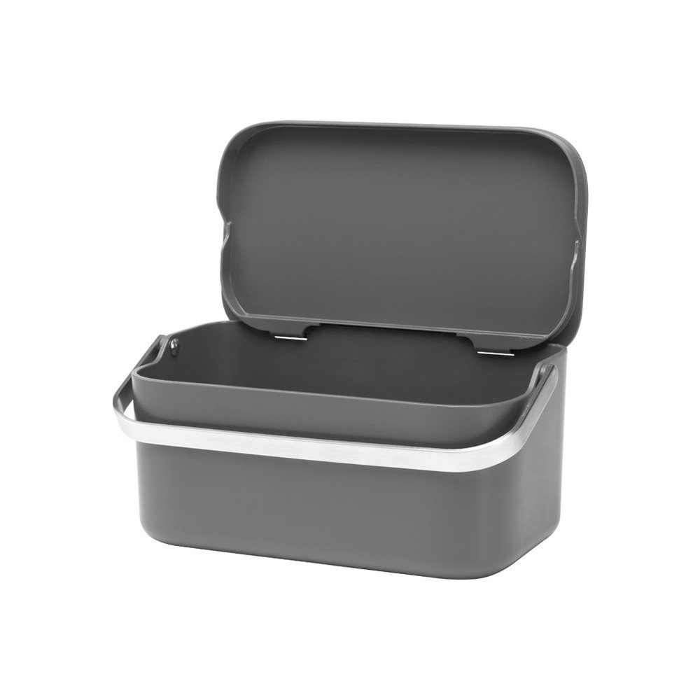 Temno siv koš za biološke odpadke 1,8 l SinkSide