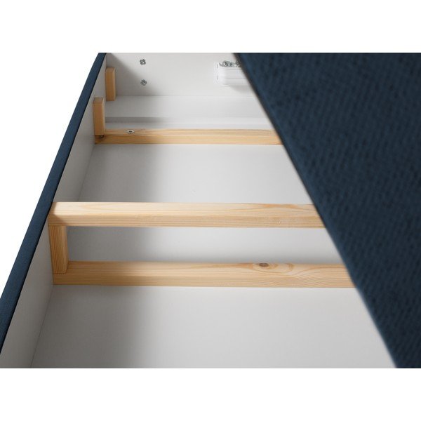 Temno modra boxspring postelja s prostorom za shranjevanje 160x200 cm Sunset - Cosmopolitan Design-image-4