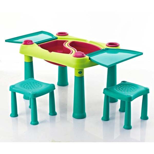 Komplet otroške igralne mize in 2 stolov Curver Creative