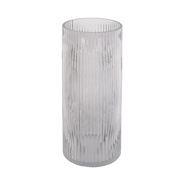 Siva steklena vaza PT LIVING Allure, višina 30 cm