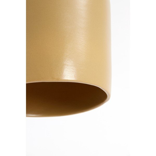 Rjava stropna svetilka s keramičnim senčnikom ø 18 cm Dena - Light & Living-image-4