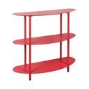 Rdeč kovinski regal 90x82x28 cm Cool Retro – Leitmotiv