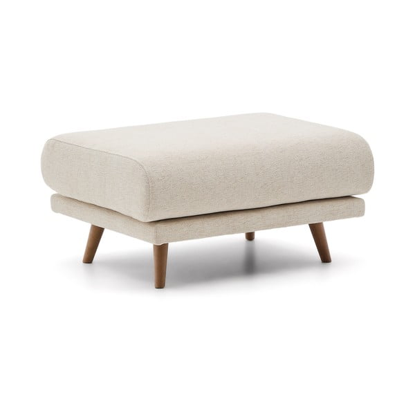 Bež tabure iz šenilje Karin – Kave Home-image-2