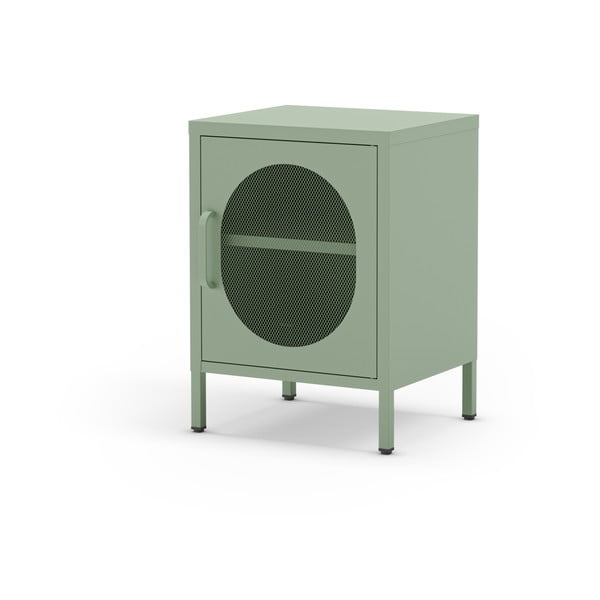 Mentolno zelena kovinska nočna omarica Diora – Marckeric-image-3