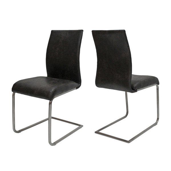 Komplet 4 črnih stolov Canett Clipper-image-1