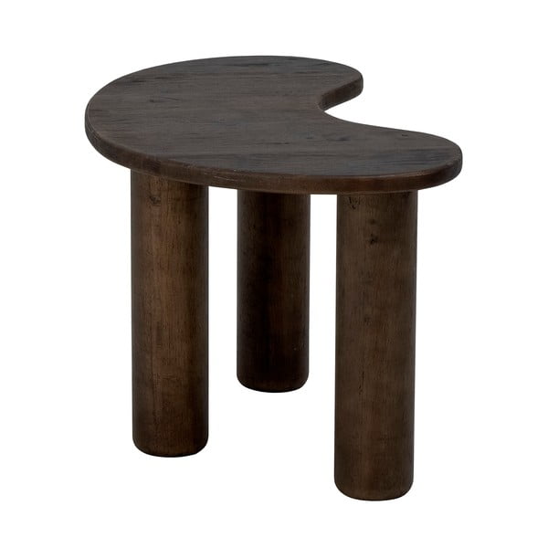 Temno rjava mizica iz masivnega kavčukovca 36x53 cm Luppa – Bloomingville-image-3