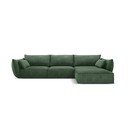 Temno zelen kotni kavč (desni kot) Vanda - Mazzini Sofas
