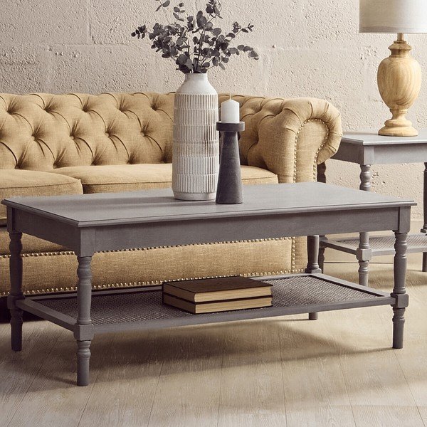 Siva klubska mizica 60x120 cm Heritage – Premier Housewares-image-3