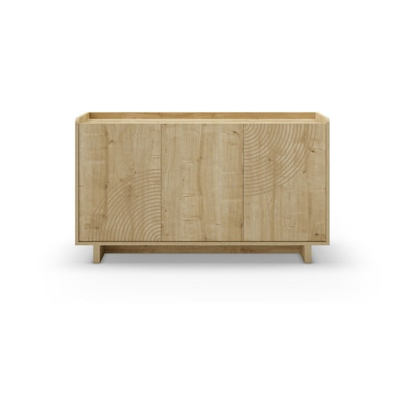 Komoda v hrastovem dekorju v naravni barvi 140x80x40 cm Daira – Marckeric
