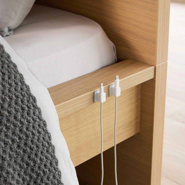 Beli kovinski organizatorji v kompletu 5 ks za kable Smart – YAMAZAKI-image-2