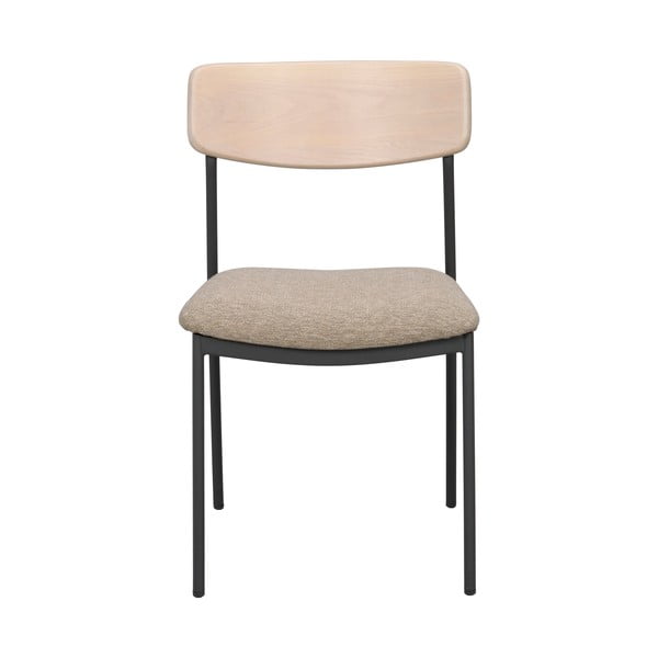 Jedilni stol v bež in naravni barvi v kompletu 2 ks Maymont – Rowico-image-3