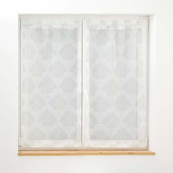 Bele prosojne zavese iz tančice v kompletu 2 ks 60x90 cm Levita – douceur d'intérieur