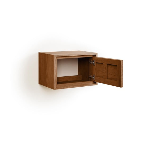 Rjava stenska omarica za pod umivalnik iz masivnega tika 60x40 cm Kenta – Kave Home-image-3