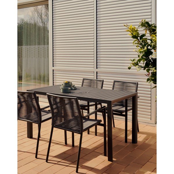 Aluminijasta vrtna miza 77x150 cm Culip – Kave Home-image-1