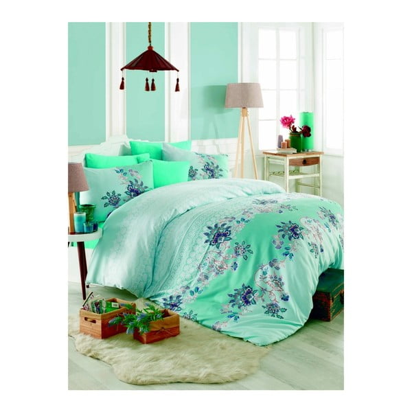 Bombažno posteljno perilo za eno osebo Pomlad, 160 x 220 cm