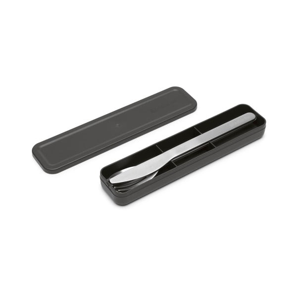 Potovalni komplet jedilnega pribora iz nerjavečega jekla v srebrni barvi 3 ks Make & Take – Brabantia-image-2