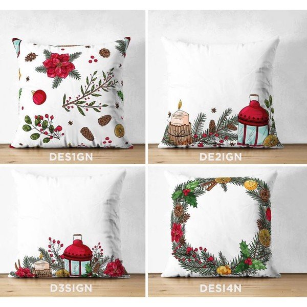 Prevleke za blazino v kompletu 4 ks z božičnim motivom 43x43 cm Merry Christmas – Mila Home-image-1
