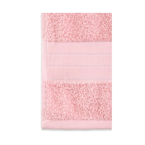 Rožnate frotirne bombažne brisače v kompletu 4 ks 50x100 cm – Good Morning-image-2