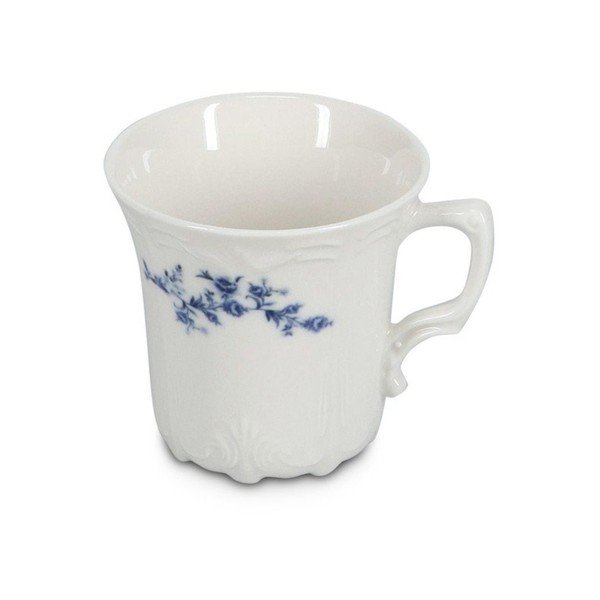 Bela/modra porcelanasta skodelica za kapučino 200 ml Retro – BonBistro-image-2