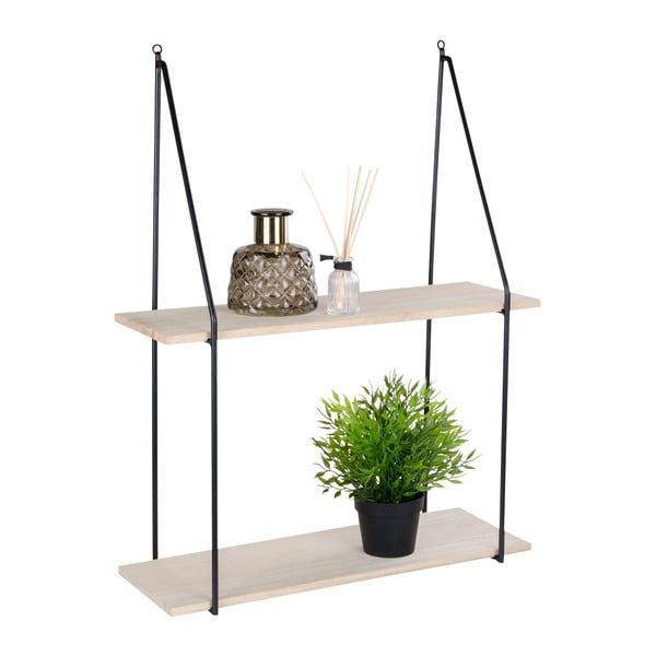 Črna polica iz masivnega lesa pavlovnia Haag - House Nordic-image-2