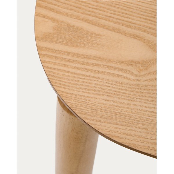 Jedilna miza v jesenovem dekorju 100x100 cm Indara – Kave Home-image-3