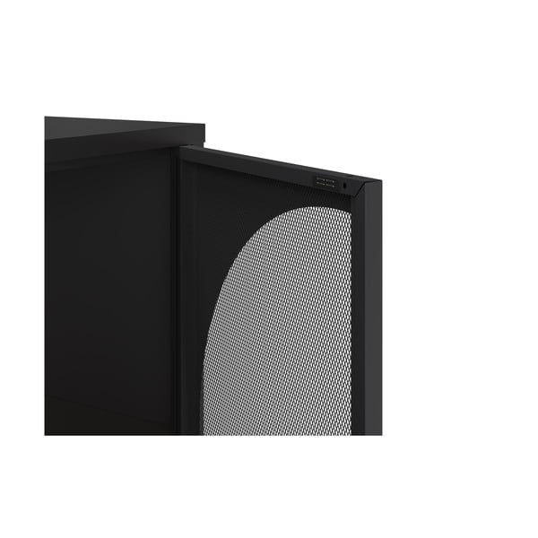 Črna komoda 160x90 cm Tayra – Marckeric-image-4