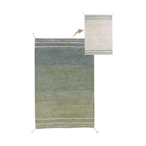 Zelena/modra bombažna preproga 170x240 cm Twin Vintage – Lorena Canals