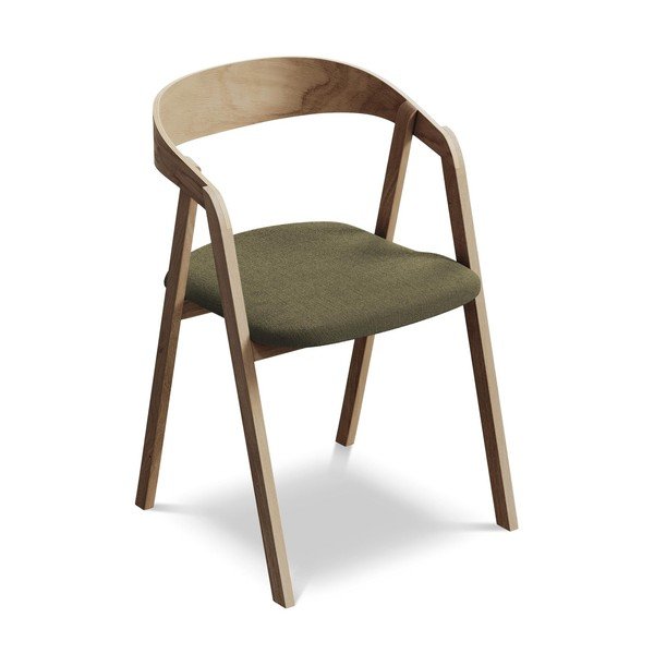 Zelen jedilni stol iz masivnega lesa Erika – Makamii