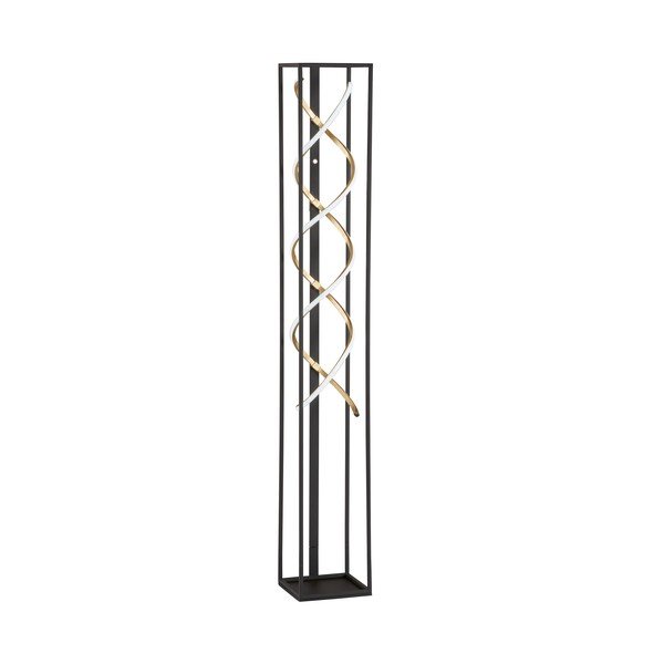 Črna LED zatemnitvena stoječa svetilka (višina 140 cm) Gil – Fischer & Honsel