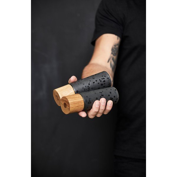 Črn keramičen komplet mlinčkov za poper in sol 2 ks Gastro Black – Bitz-image-1