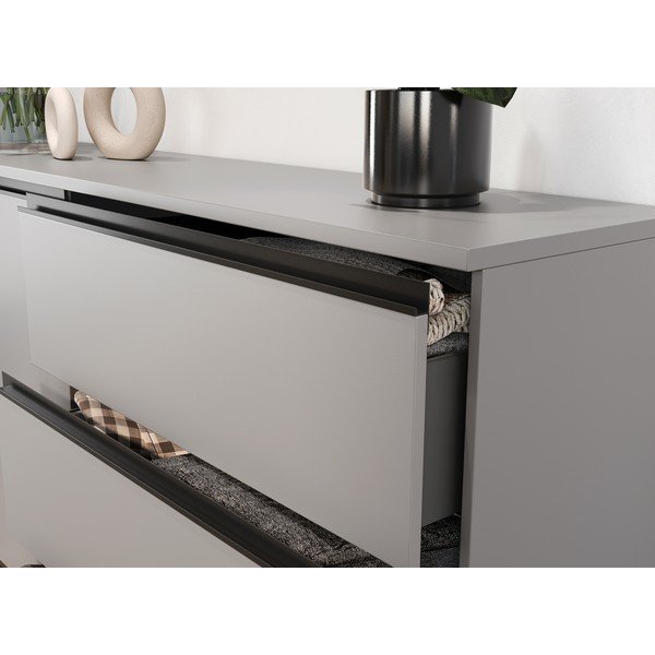 Siva nizka komoda 135x91 cm Bastia – Germania-image-3