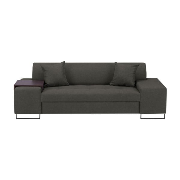 Temno siv kavč z nogami v črni barvi Cosmopolitan Design Orlando, 220 cm