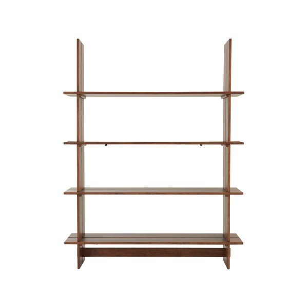 Regal iz masivnega bora v temni naravni barvi 140x180x40 cm Tottori – Jotex-image-4