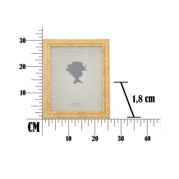Rumeni okvir za fotografije v okvirju iz smole Mauro Ferretti Stick Glam, 25,3 x 30,5 cm-image-4