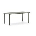 Jeklena vrtna miza 90x180 cm Brai – Kave Home