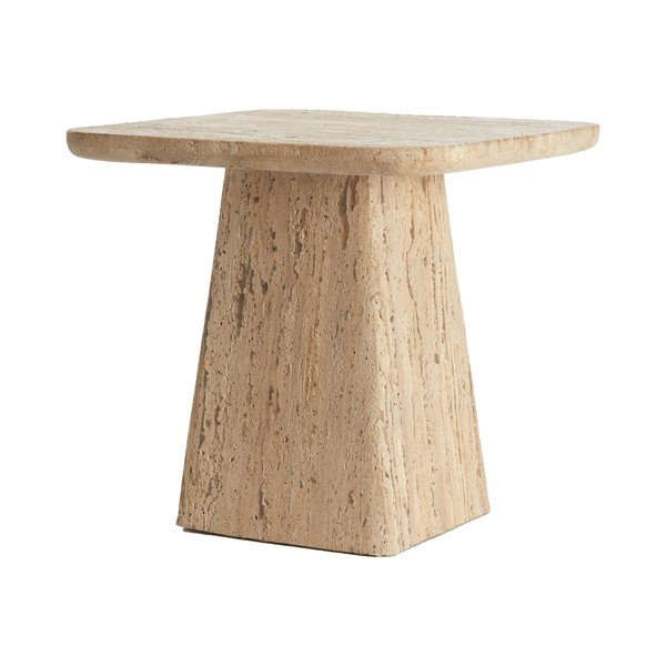 Stranska mizica s kamnito mizno ploščo 45x45 cm Kepami – Light & Living-image-2