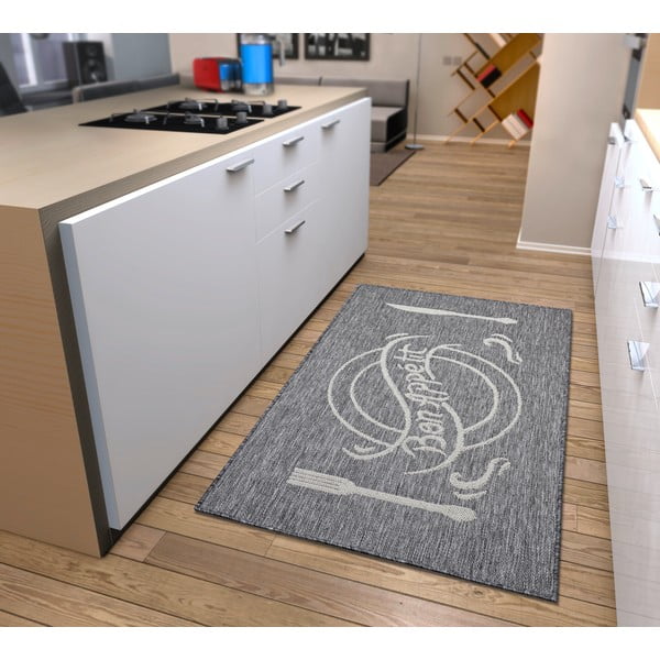 Sivo-bež preproga 92x150 cm Cucina – Hanse Home-image-1