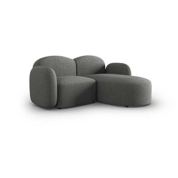 Temno siva kotna sedežna garnitura (desni kot) Blair – Micadoni Home-image-2