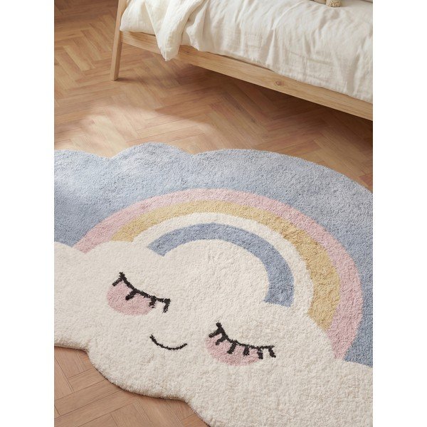 Kremno bela pralna/ročno tkana bombažna otroška preproga 140x200 cm Snuggle Nappi – Hanse Home-image-2