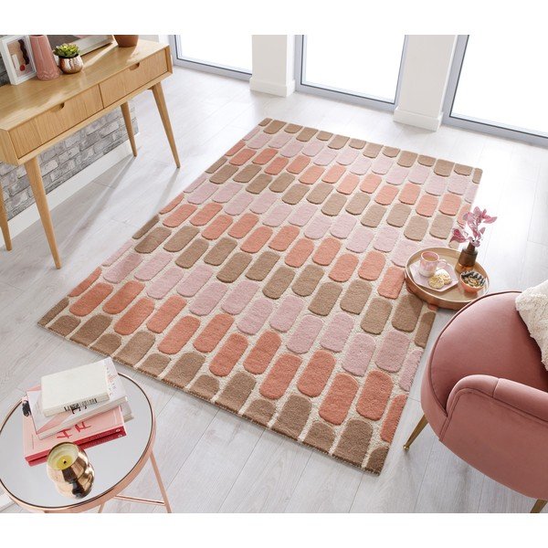 Oranžna volnena preproga Flair Rugs Fossil, 160 x 230 cm-image-4