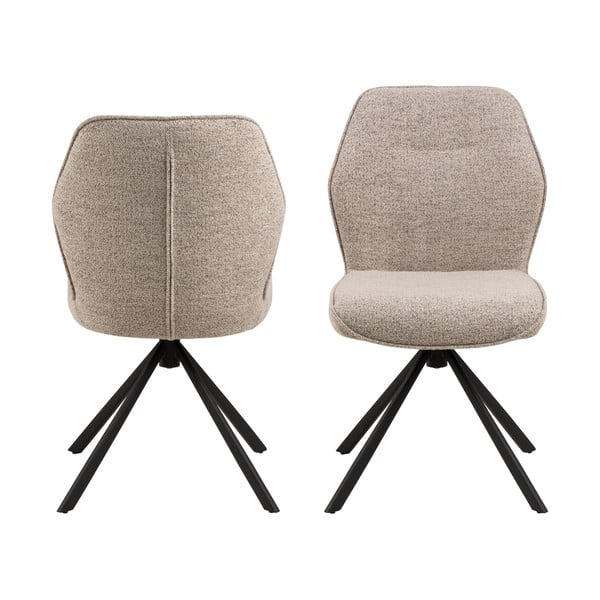 Kremno beli jedilni stoli v kompletu 2 ks Aura – Actona-image-3