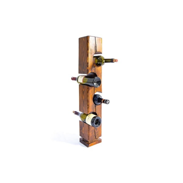 Stojalo za vino v orehovem dekorju Wiholder - Kalune Design