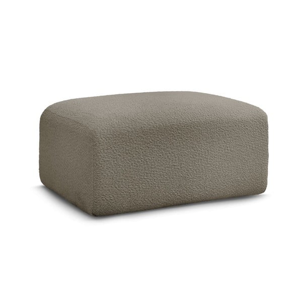 Siv/rjav tabure iz tkanine bouclé Tina – Bobochic Paris-image-3