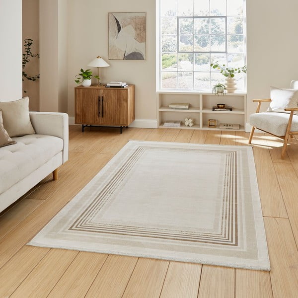 Bež-kremno bela preproga 80x150 cm Mirage Cream – Think Rugs-image-1