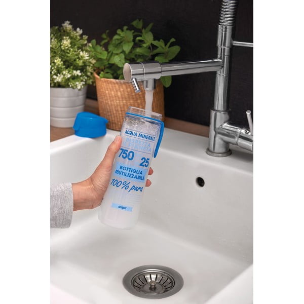 Belo-modra steklenica za vodo Snips, 0,75 l-image-1