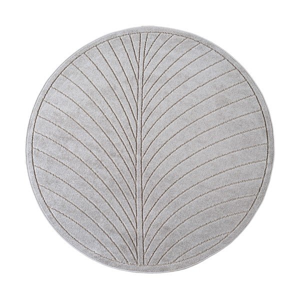 Okrogla notranja in zunanja preproga v srebrni barvi ø 160 cm Nova 1204 – Ayyildiz Carpets